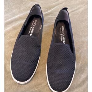 Vince Camuto Washable Black Slide-On Sneakers 8.5 Womens